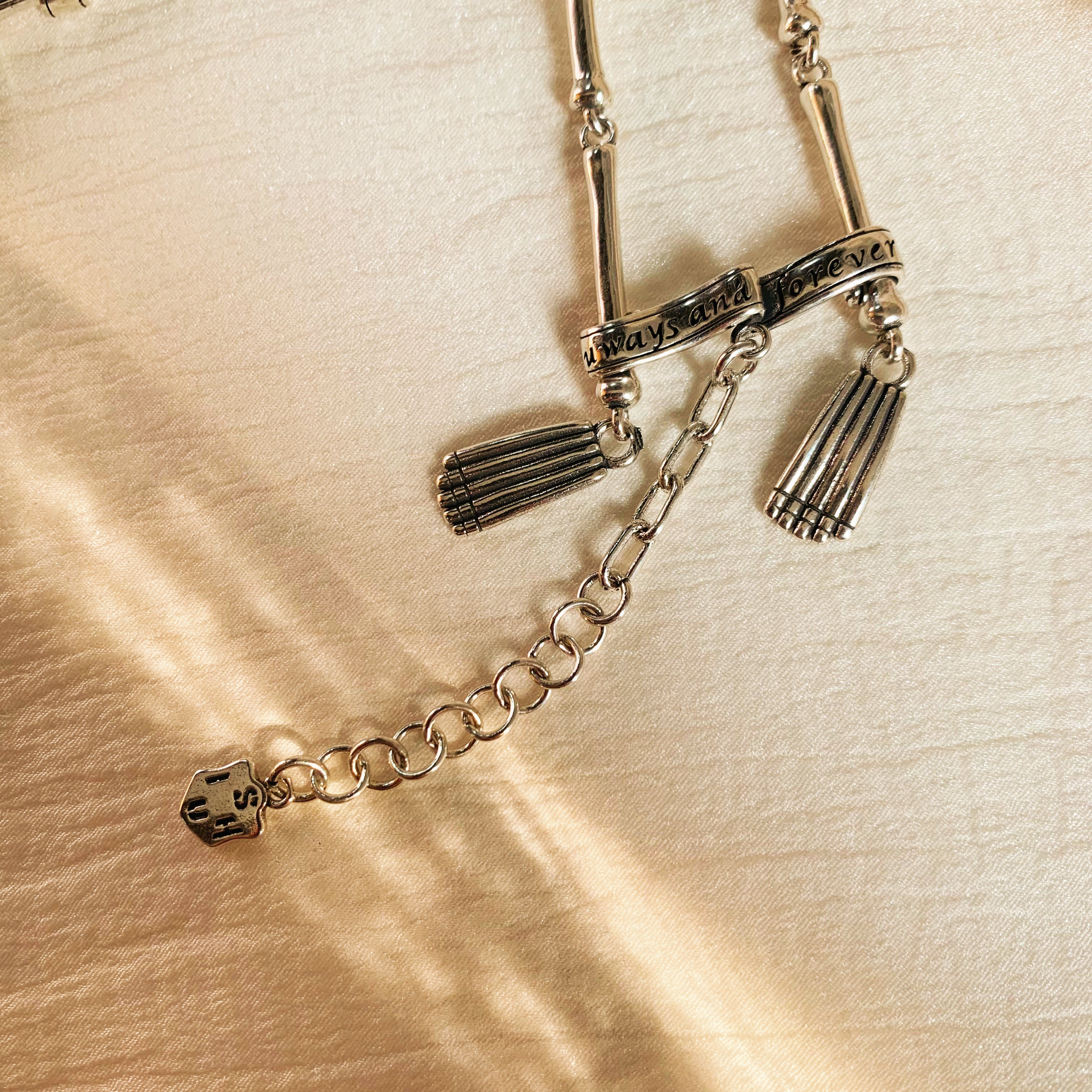 Silver Crown Skull Bracelet