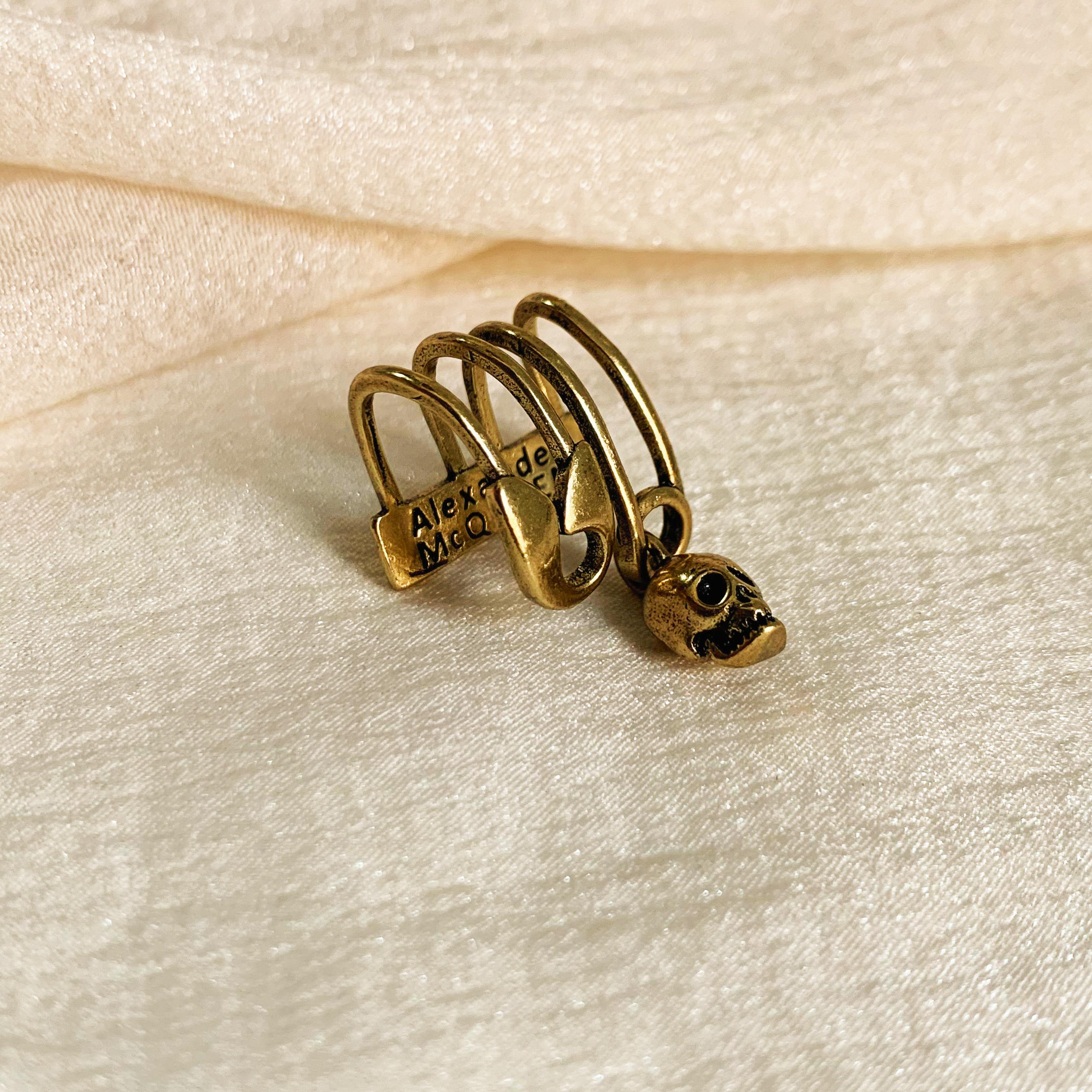 Skull Dangle Ear Cuff