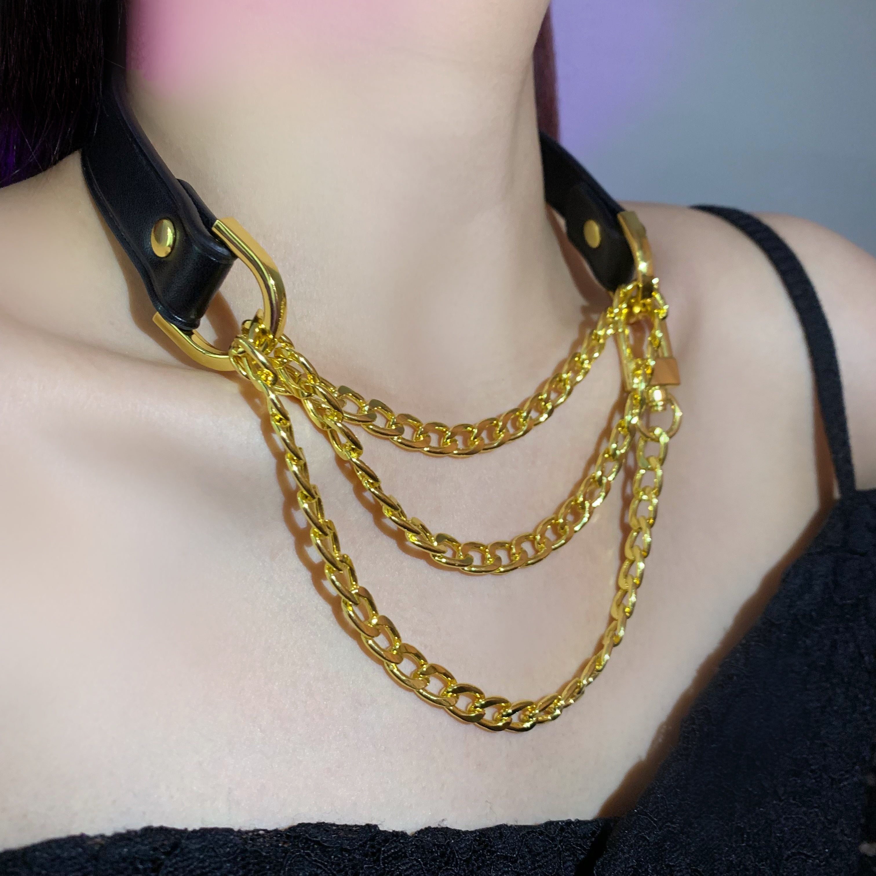 Leather Choker Necklace | Cosplay Accessories