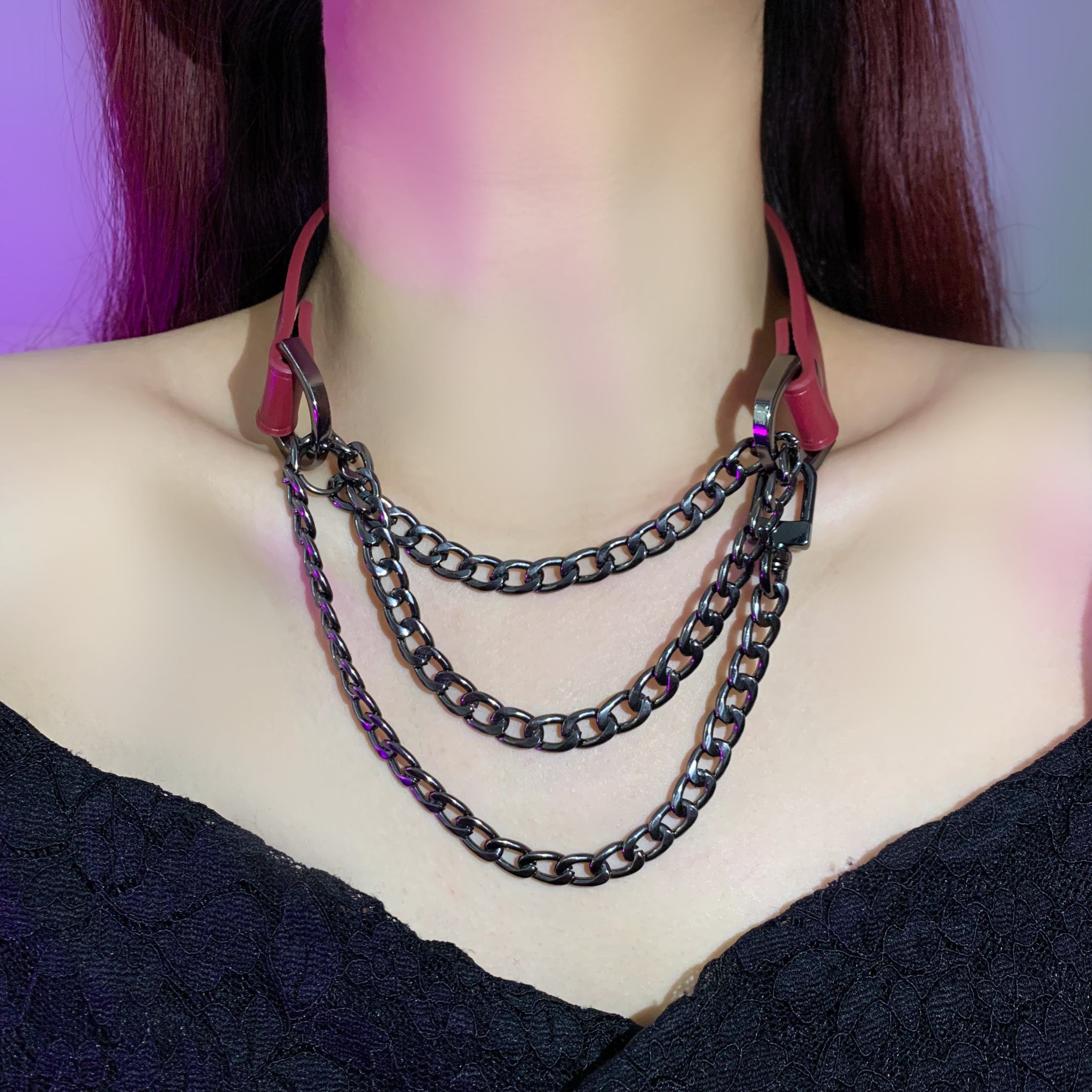 Leather Choker Necklace | Cosplay Accessories