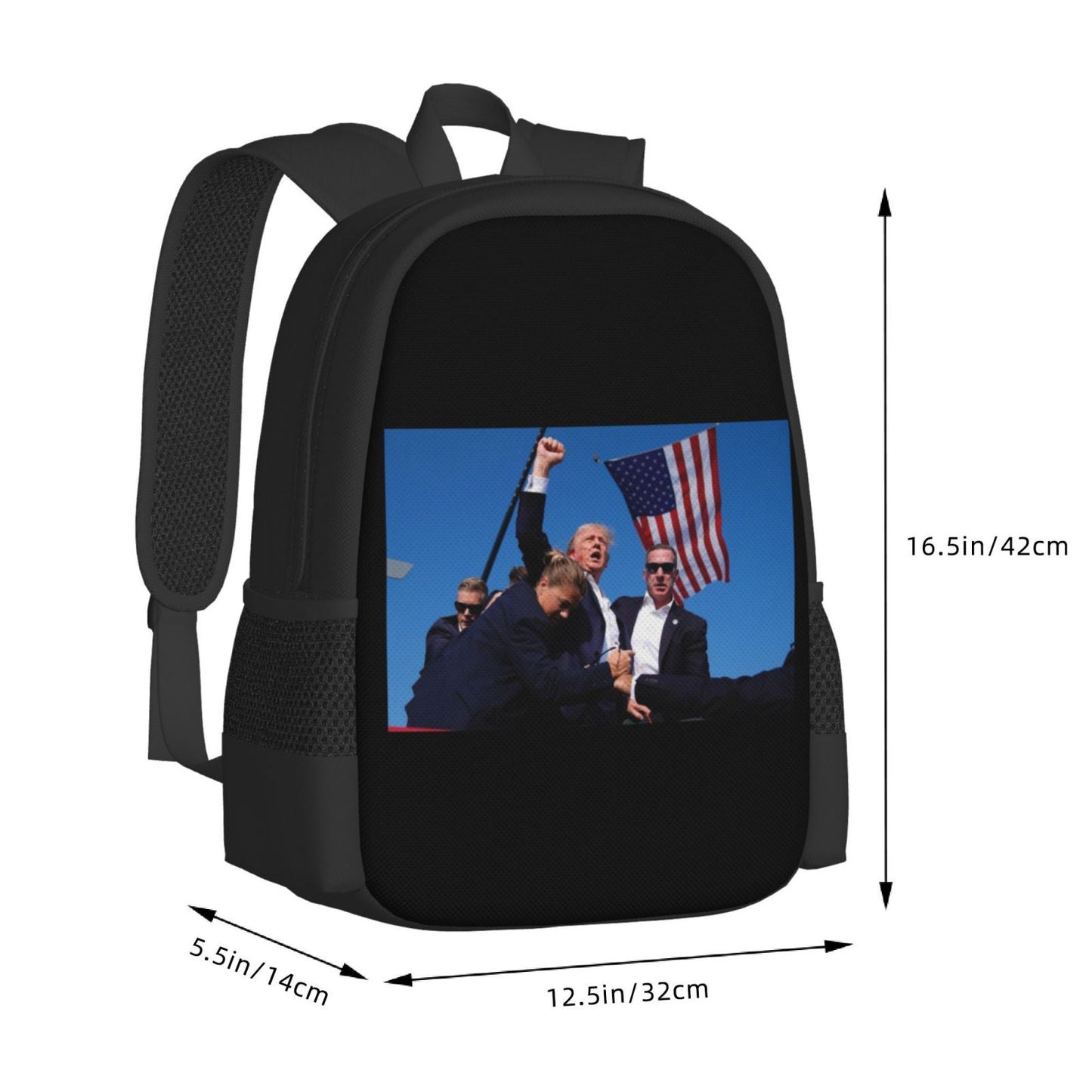 Trump Shot Backpack, canvas, drawstring