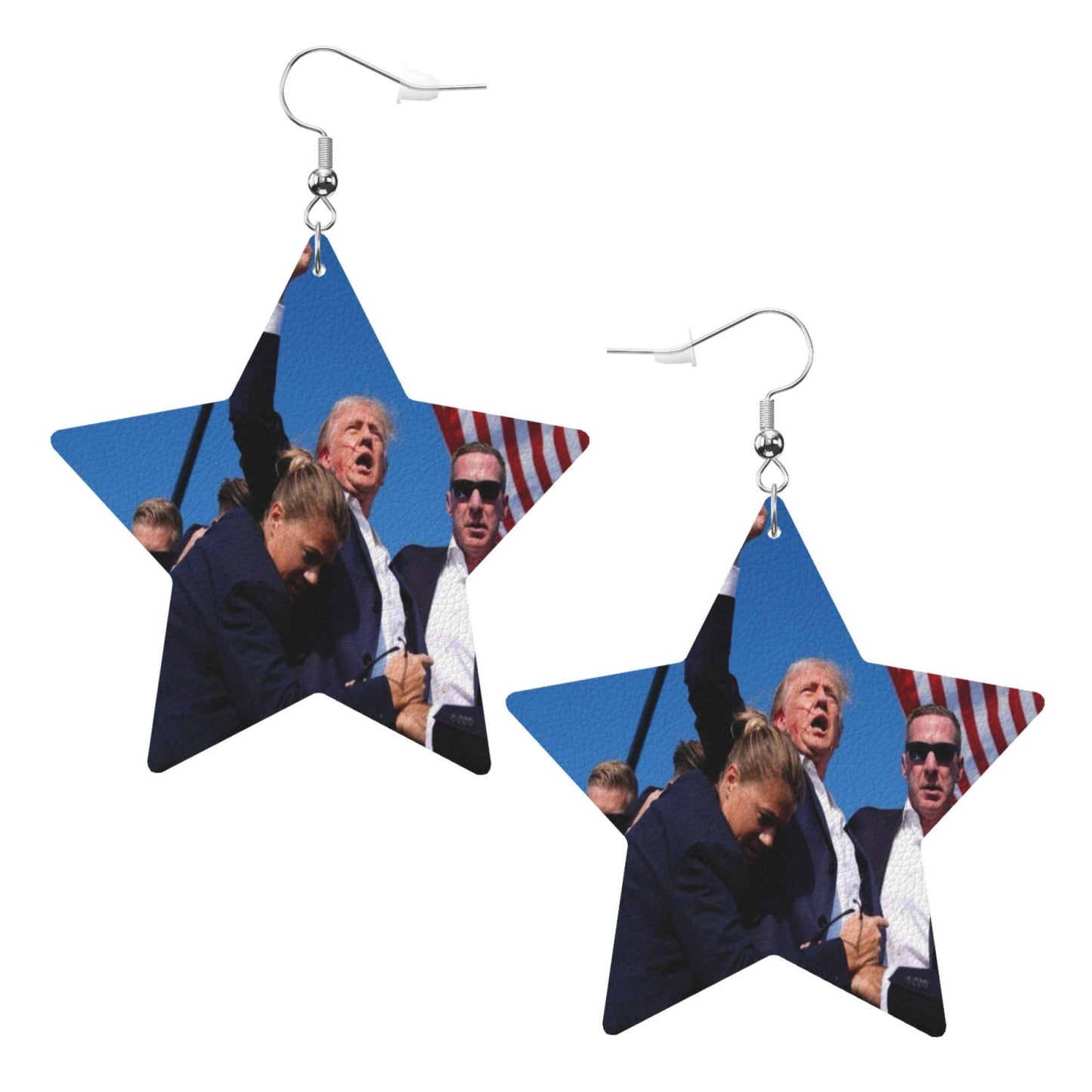 Trump 2024 Freedom Survived At Shot Earrings