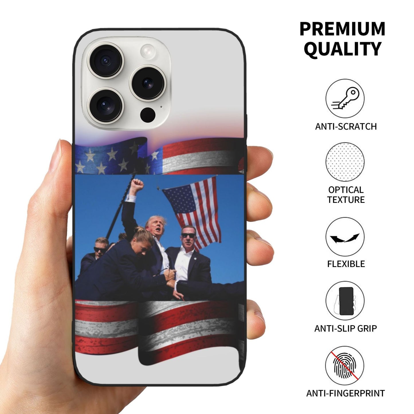 Trump Phone Case for iPhone 15 Plus Pro Max