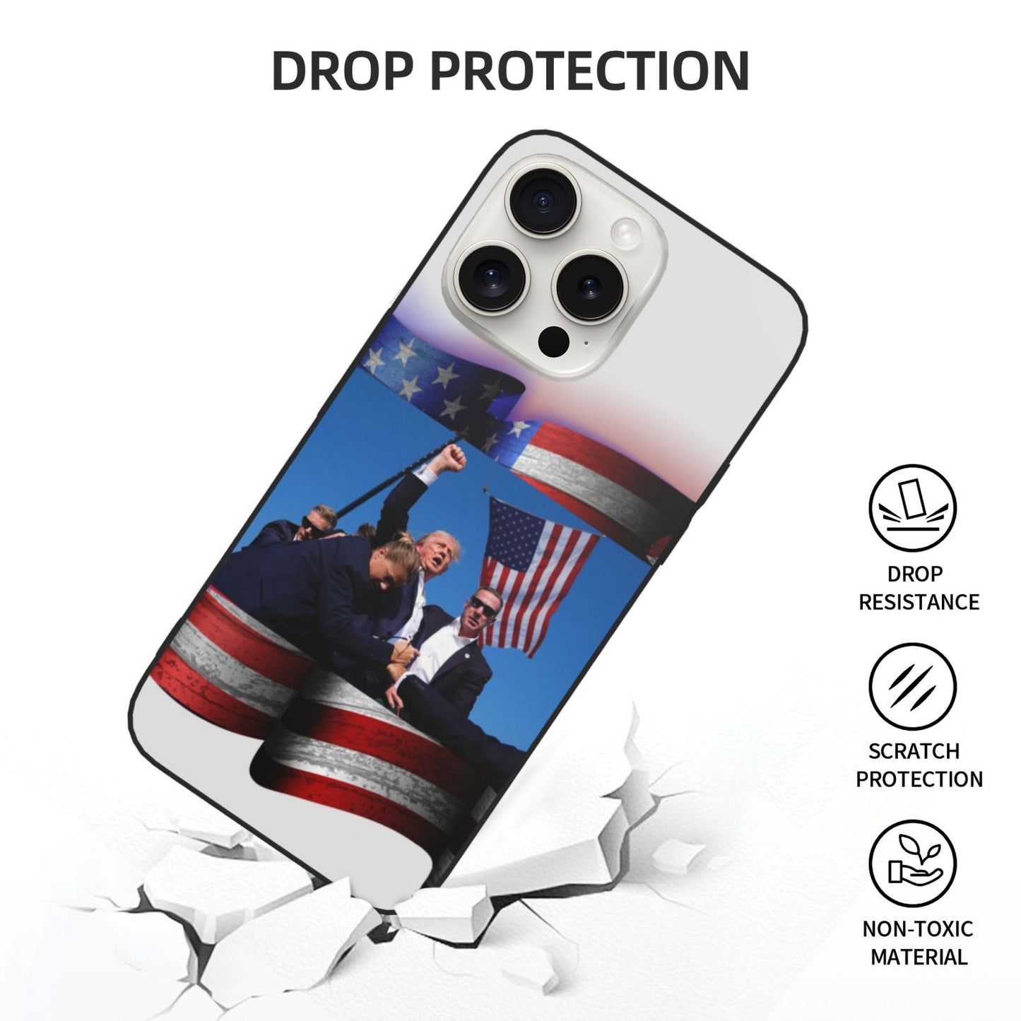 Trump Phone Case for iPhone 15 Plus Pro Max