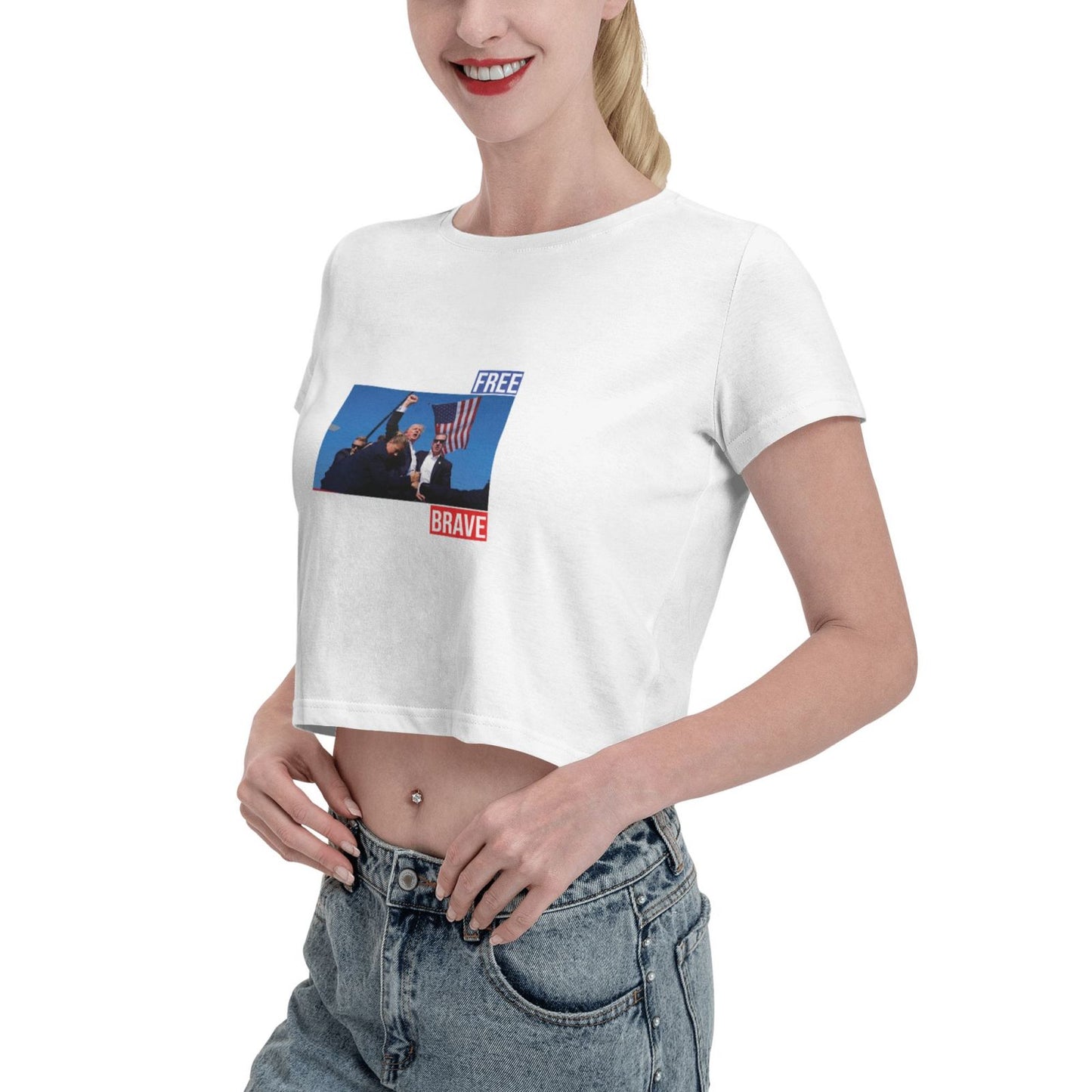 Donald Trump Girl 2024 Survived Shot At Election Rally T-Shirt for Women