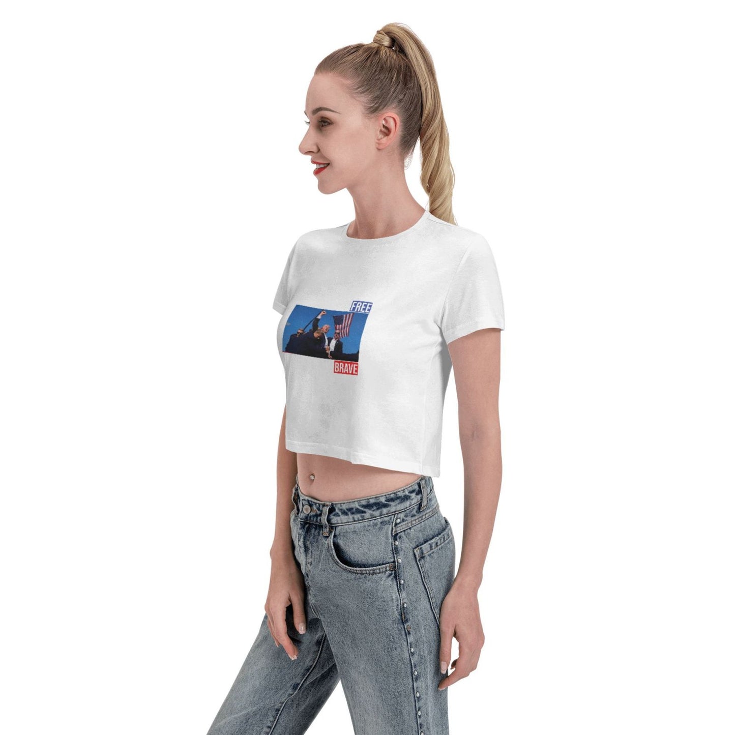 Donald Trump Girl 2024 Survived Shot At Election Rally T-Shirt for Women