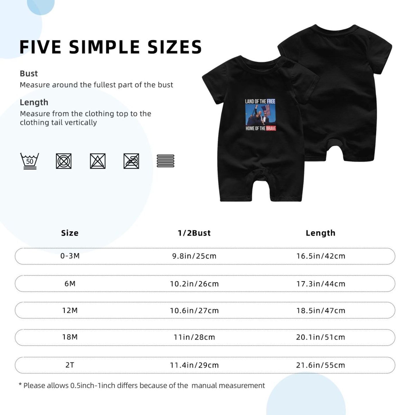 Trump Baby Funny Bodysuit Outfit