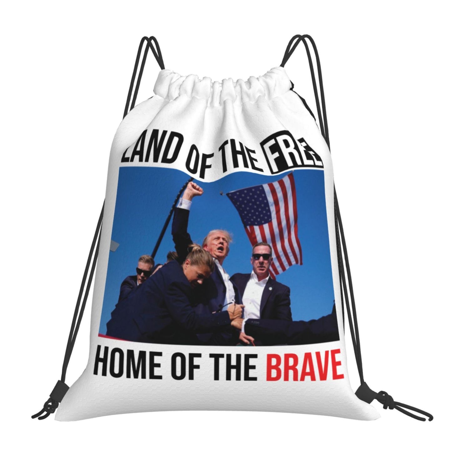 Trump Shot Backpack, canvas, drawstring