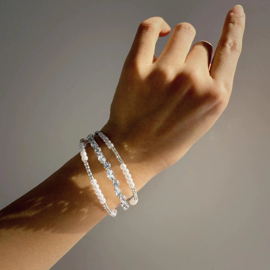 Elegant Coquette Style 3-Layered  Bracelet | Handmade Adjustable Bracelet | Gift For Her